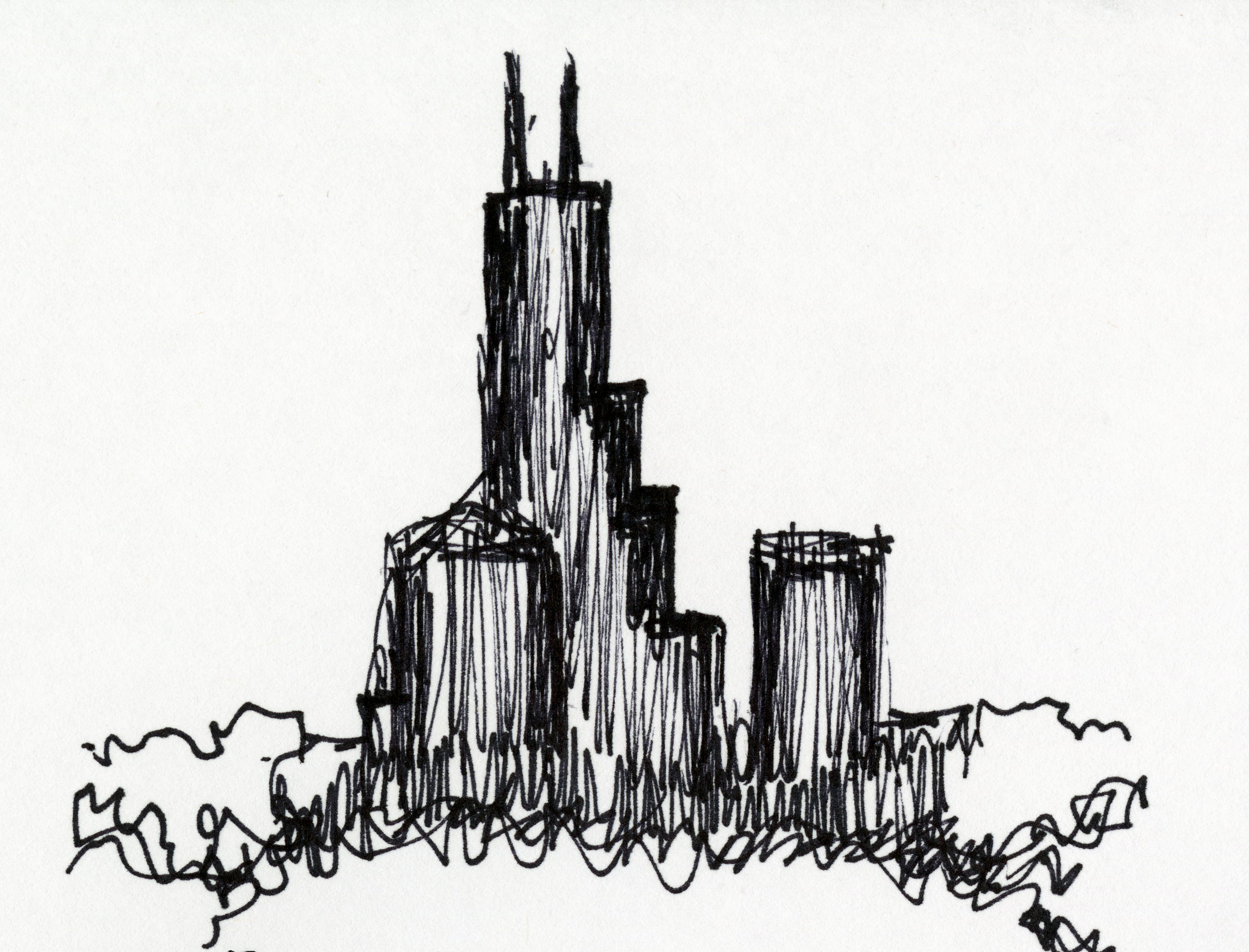 3264x2490 Sketching The City A Day Of Art In The Windy City - Sketch Of A City