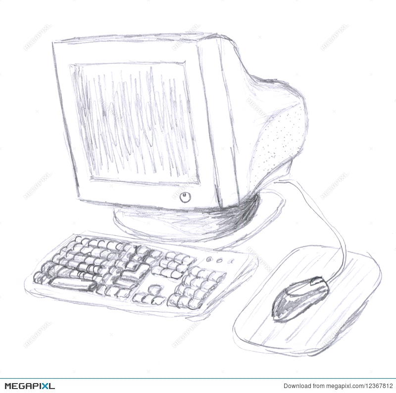 Sketch Of A Computer Keyboard at Explore
