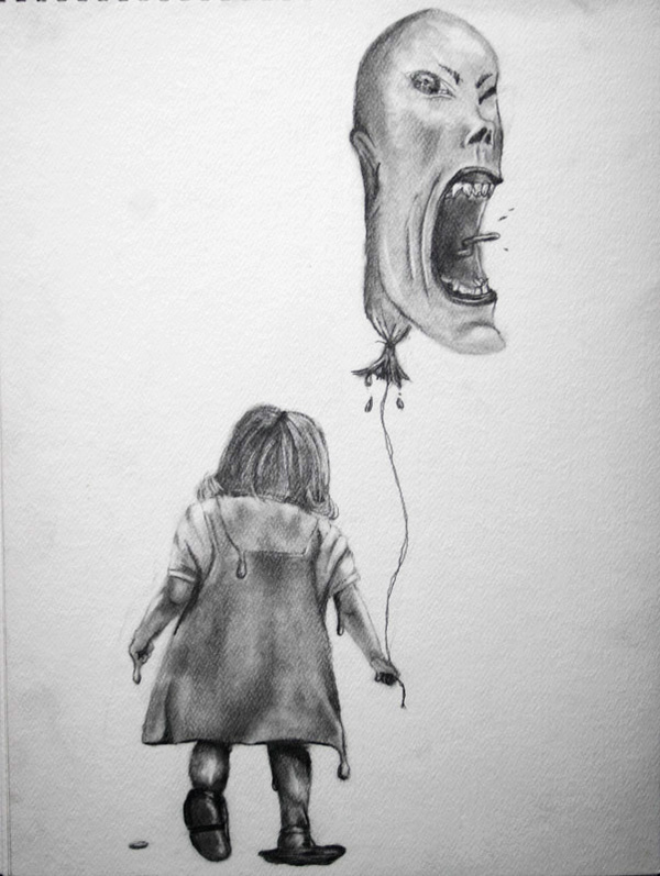 600x797 The Melting Little Girl On Behance - Sketch Of A Little Girl
