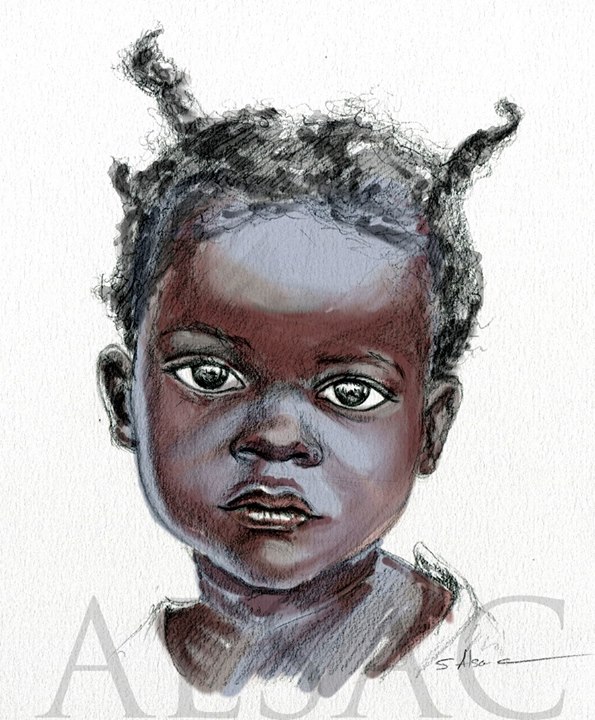 595x720 A Test Sketch Of A Little Girl - Sketch Of A Little Girl