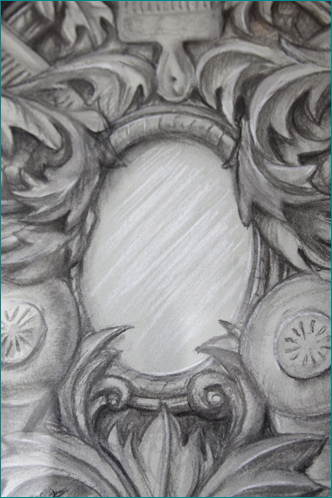 332x498 Mirror Sketch Self Portrait Of You By Dan Funderburgh - Sketch Of A Mirror