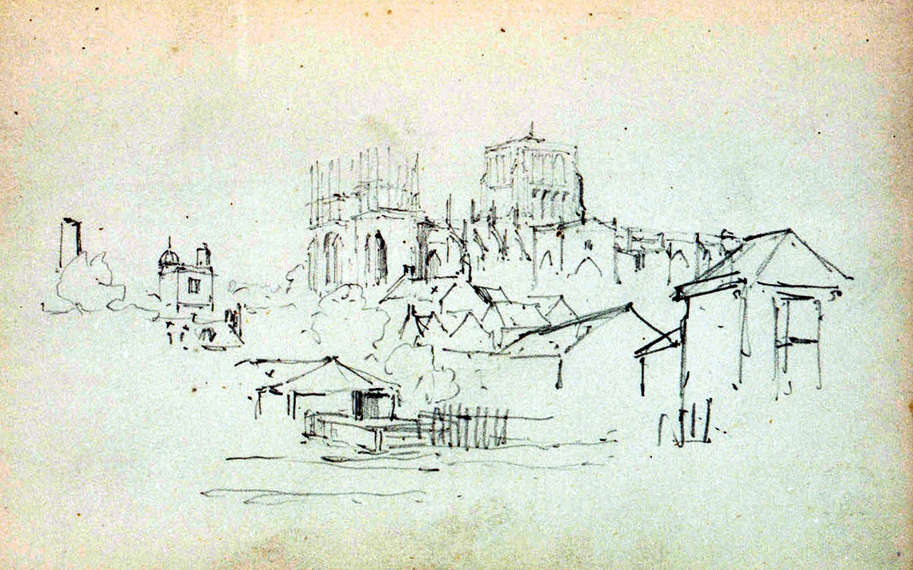 1280x799 Rough Sketch Of A Mirror Frame, Of 1670, Annotated - Sketch Of A Mirror