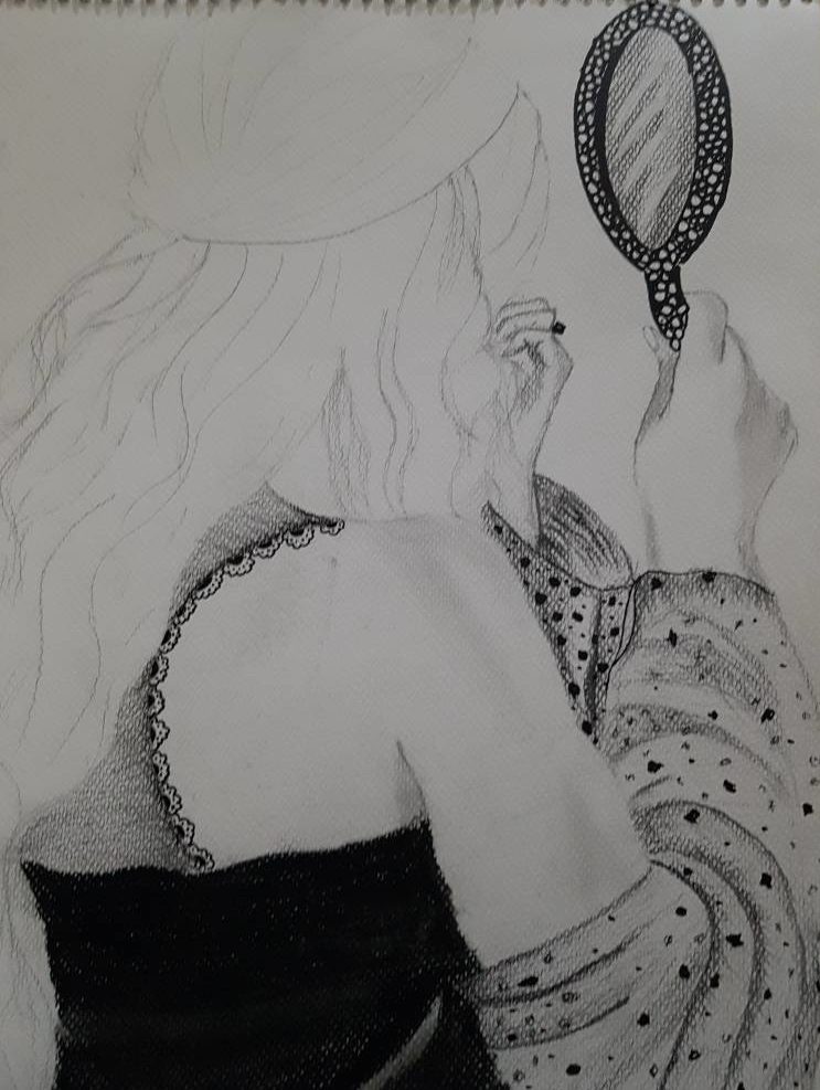 743x987 The Duma Drawings - Sketch Of A Mirror