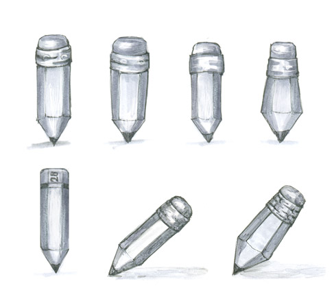 487x439 Icon Design Tutorial Drawing A Pencil Icon Smashing Magazine - Sketch Of A Pencil