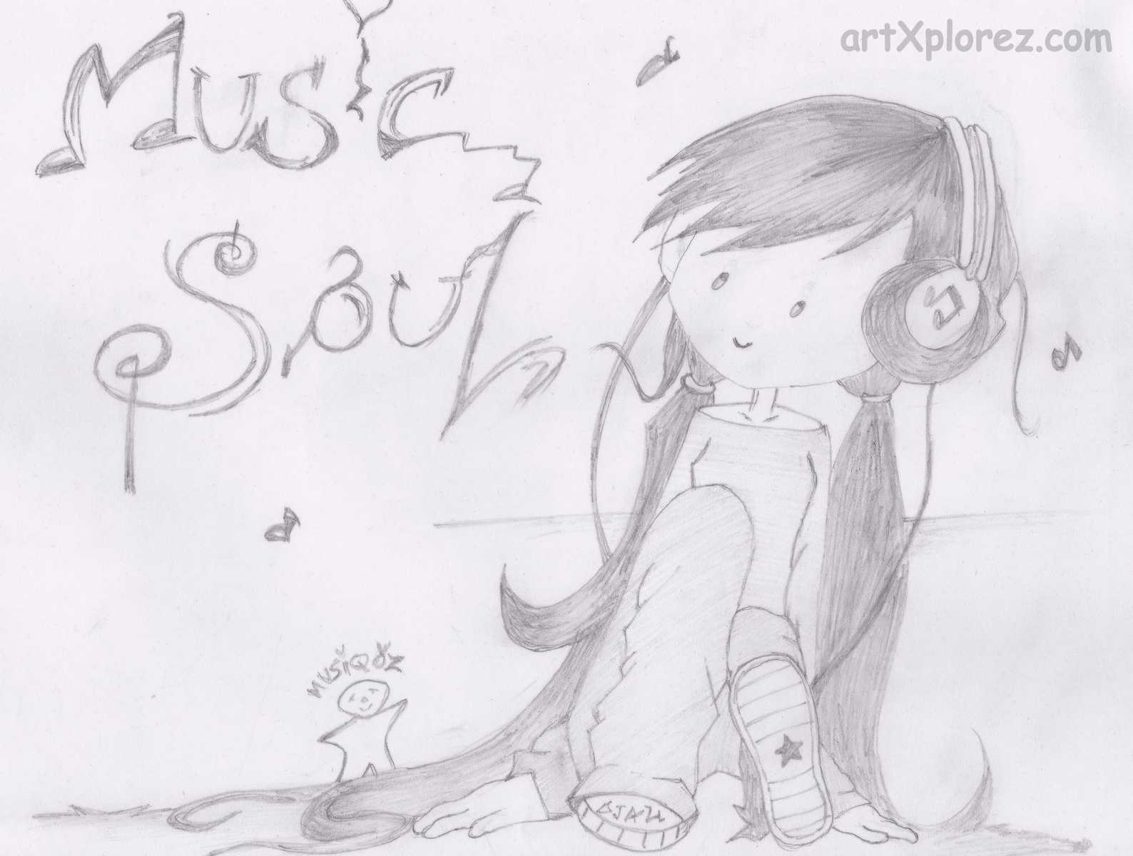 1588x1200 Cartoon Pencil Sketching Artxplorez - Sketch Of A Pencil