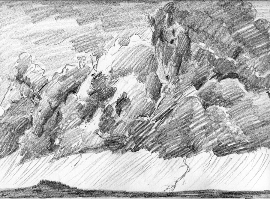 Sketch Of A Storm at PaintingValley.com | Explore collection of Sketch ...