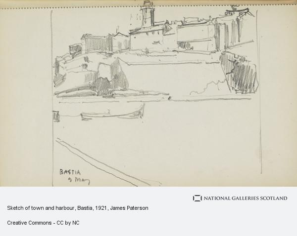 600x478 Sketch Of Town And Harbour, Bastia National Galleries Of Scotland - Sketch Of A Town