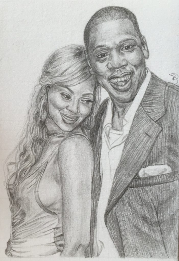 701x1024 And Jay Z Sketch - Sketch Of Beyonce