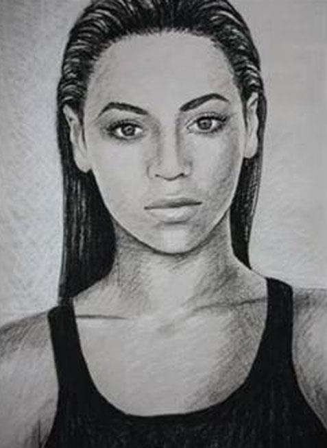 477x654 Krystal On Twitter Beyonce Drawing. Please Rt. Httpt - Sketch Of Beyonce