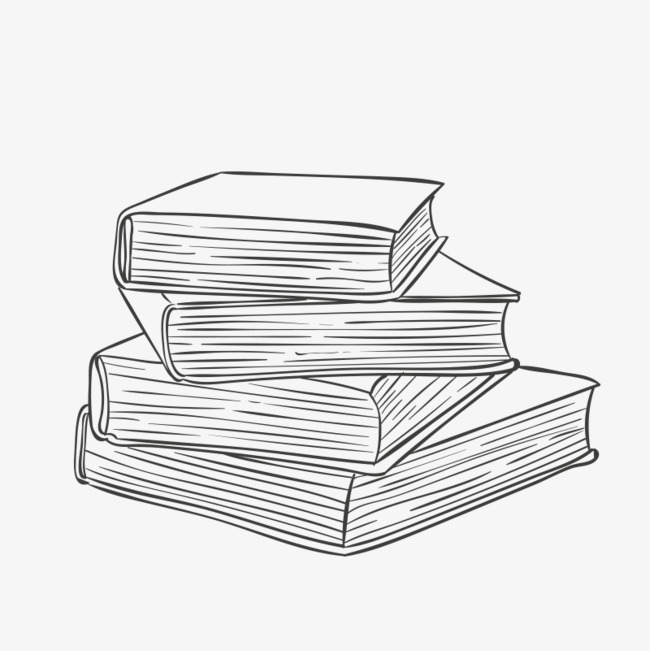 650x651 A Stack Of Books, Sketch, Book, Data Png Image And Clipart For - Sketch Of Book