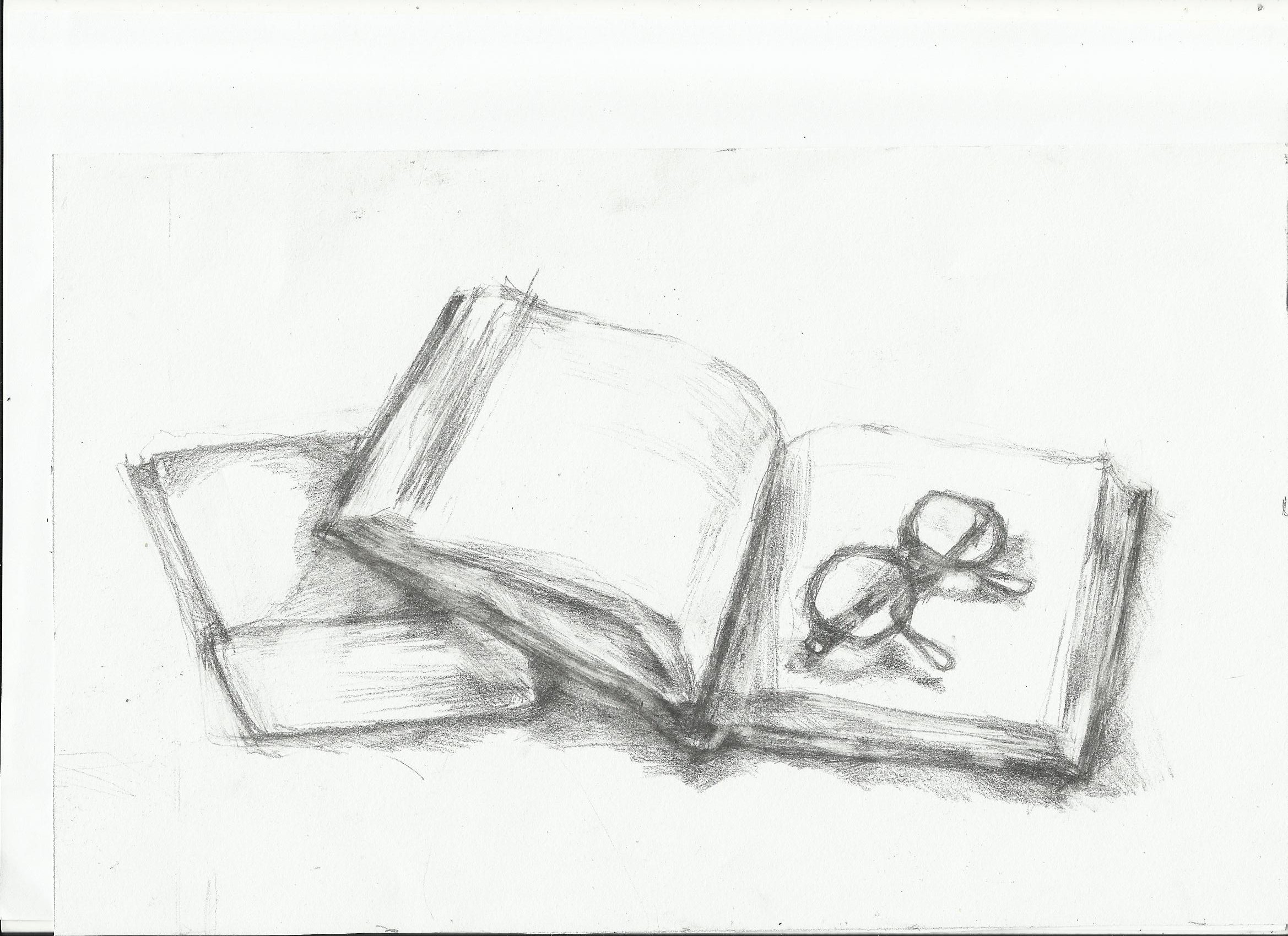 2338x1700 Book Drawing Nightwithdeer - Sketch Of Book