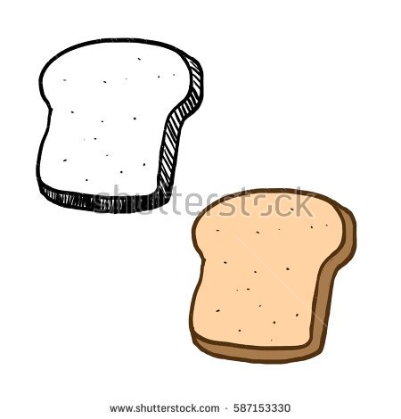 450x470 Drawn Bread Sketch - Sketch Of Bread