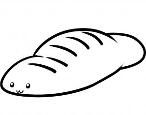 302x238 How To Draw How To Draw Bread - Sketch Of Bread