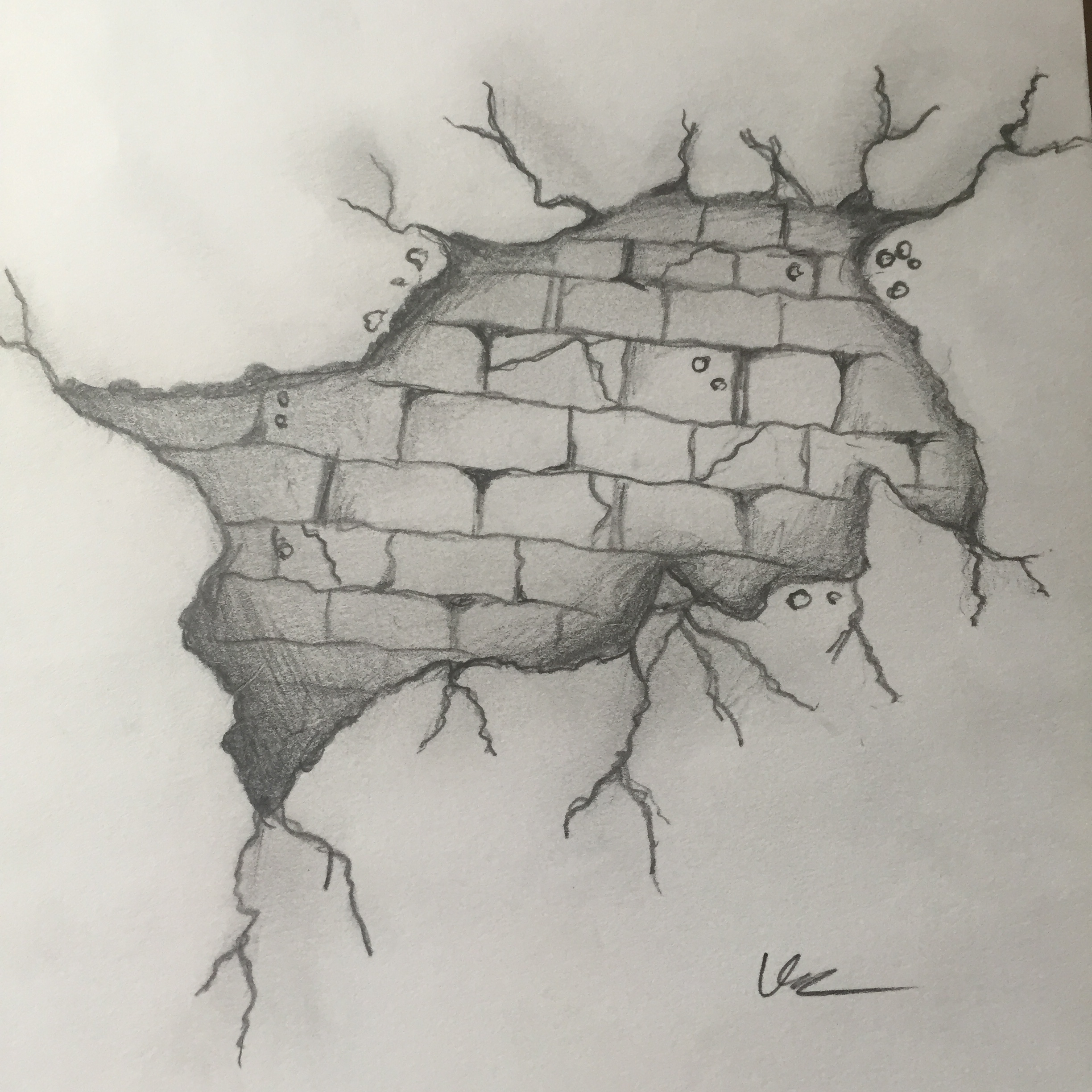 Sketch Of Brick Wall at Explore collection of