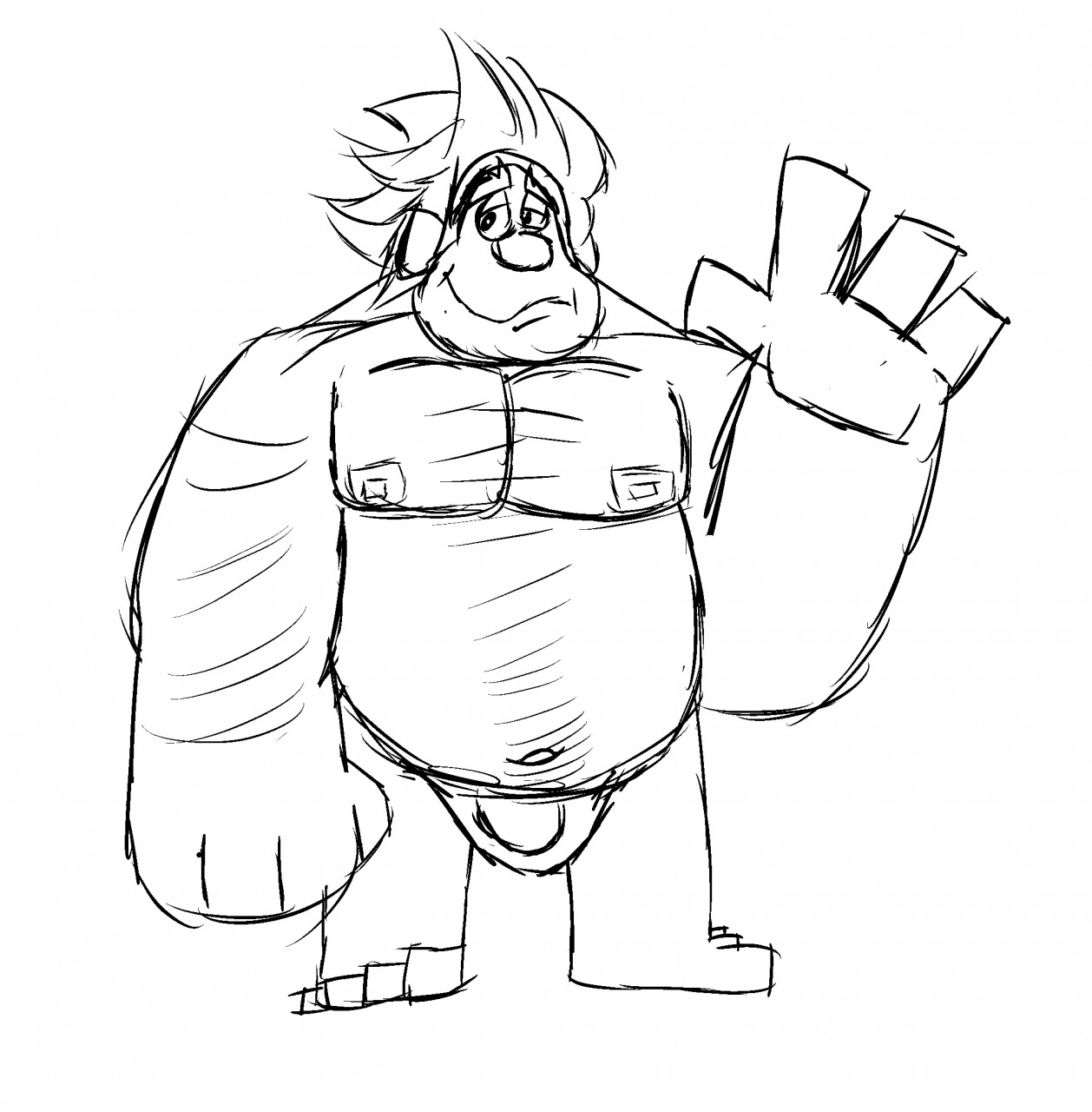 1258x1280 Quick Sketch A Brick Wall In A Speedo By Rvroovie99 - Sketch Of Brick Wall