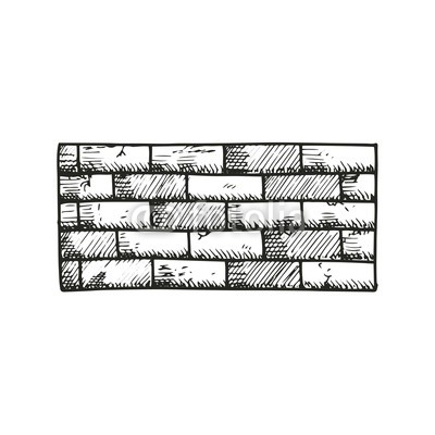 400x400 Brick Wall Sketch. Vector Illustration Buy Photos Ap Images - Sketch Of Brick Wall