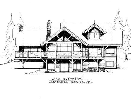 435x336 Harrison Design Custom Building Design - Sketch Of Building A House