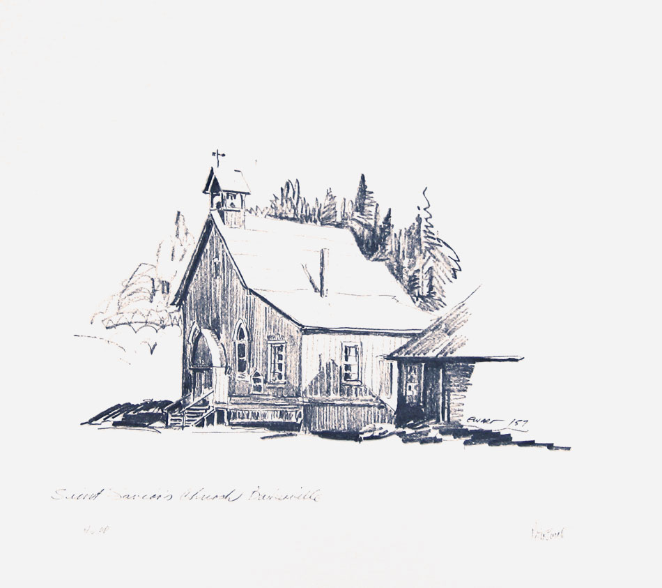 950x843 Peter Ewart Sketches - Sketch Of Building A House
