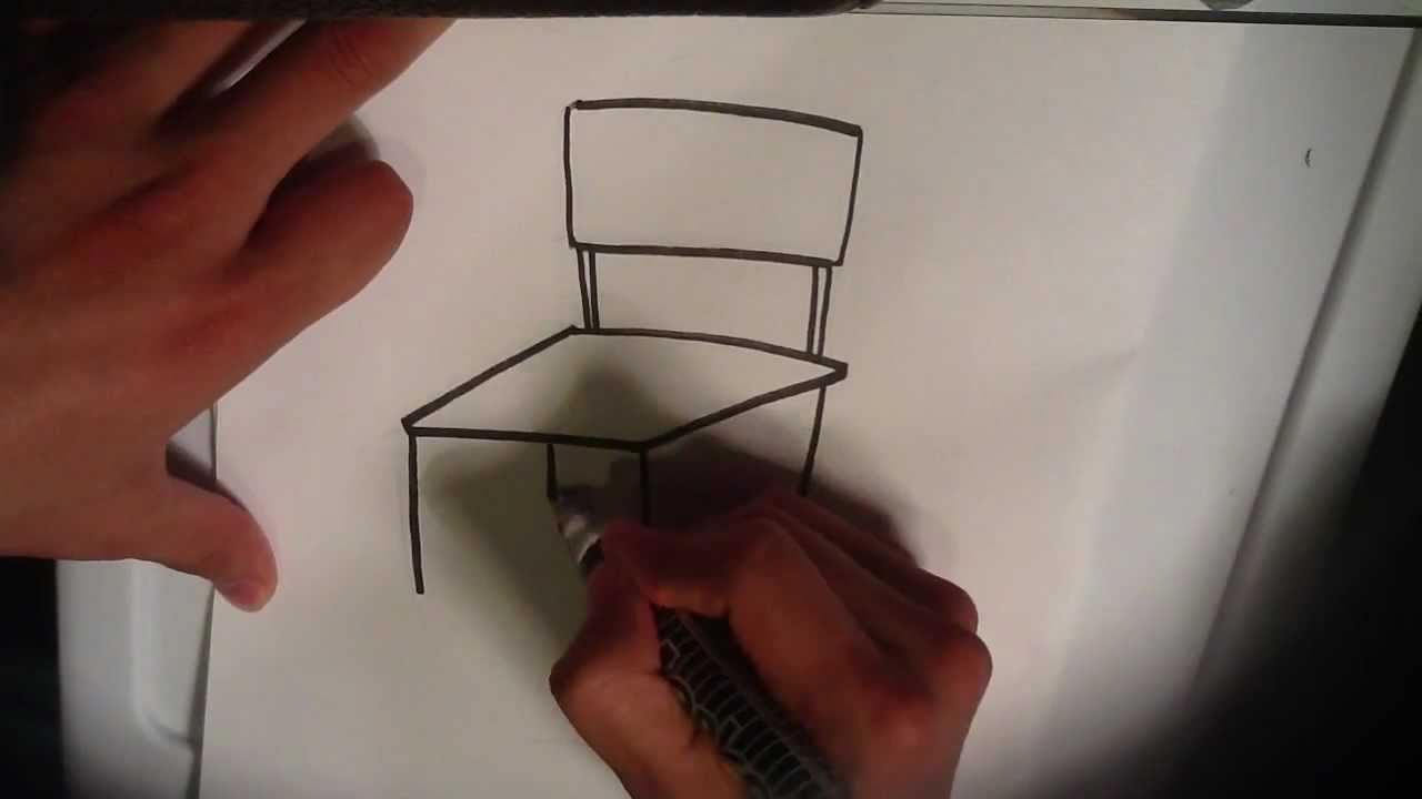 1280x720 Easy Things To Draw - Sketch Of Chair
