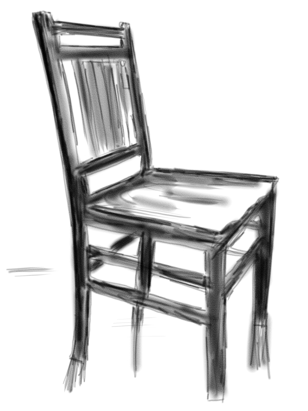 600x800 Still Life Thousand Sketches - Sketch Of Chair
