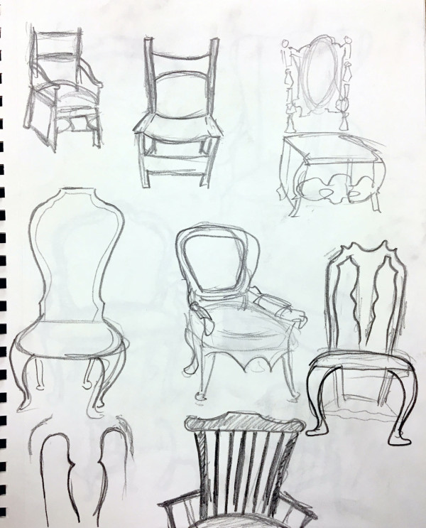 600x743 The Importance Of Drawing Chairs Wilsonart Student Chair Design - Sketch Of Chair