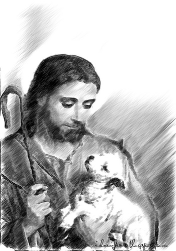 352x500 Jc06 - Sketch Of Christ
