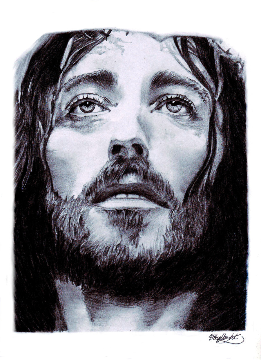 900x1239 Jesus Christ Painting Sketch Jesus Face Pencil Drawing At - Sketch Of Christ