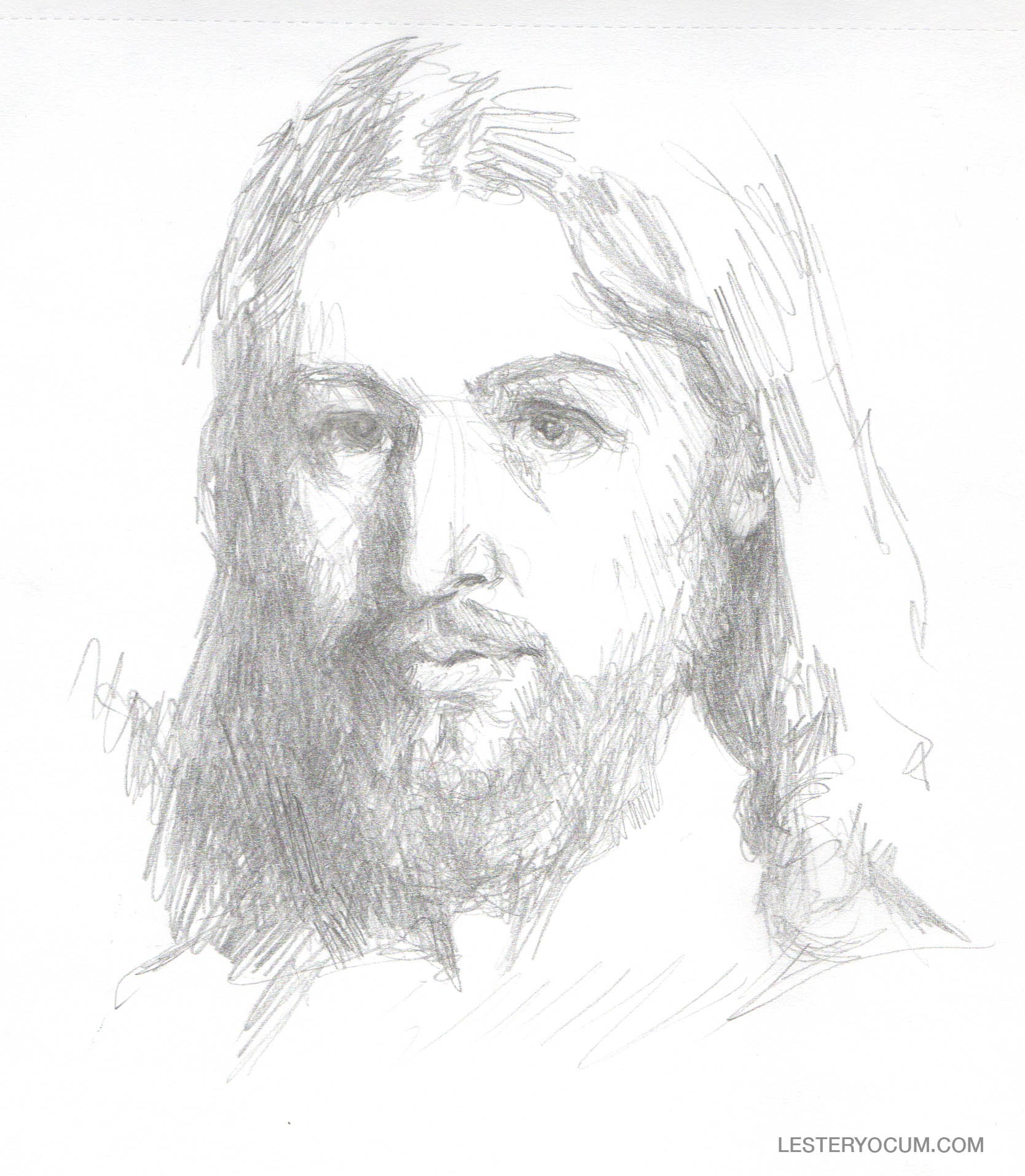 Sketch Of Christ at PaintingValley.com | Explore collection of Sketch ...