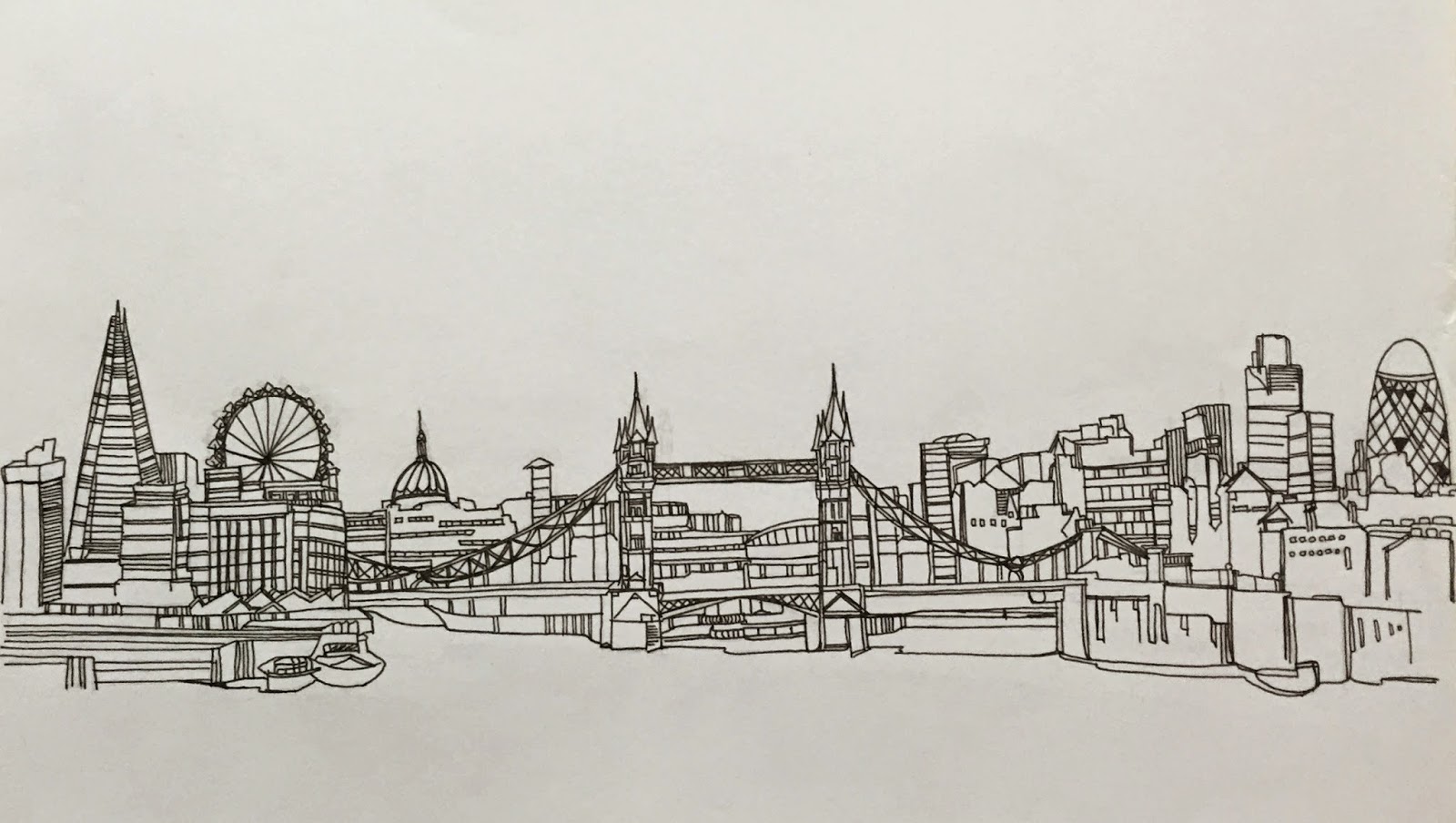 1600x904 Sketches Of City Scale Msa Portfolio - Sketch Of City