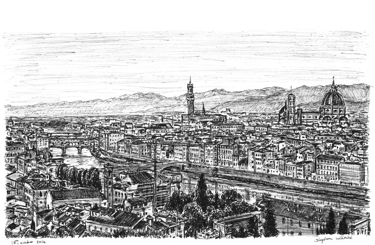 765x500 City Of Florence - Sketch Of City