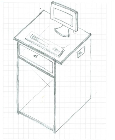 390x473 Jeff Opichka - Sketch Of Computer Parts