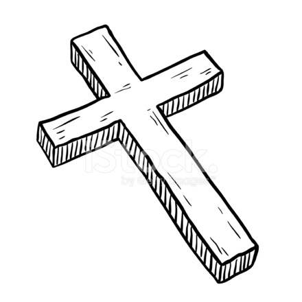 440x440 Cross Sketch Stock Vector - Sketch Of Cross