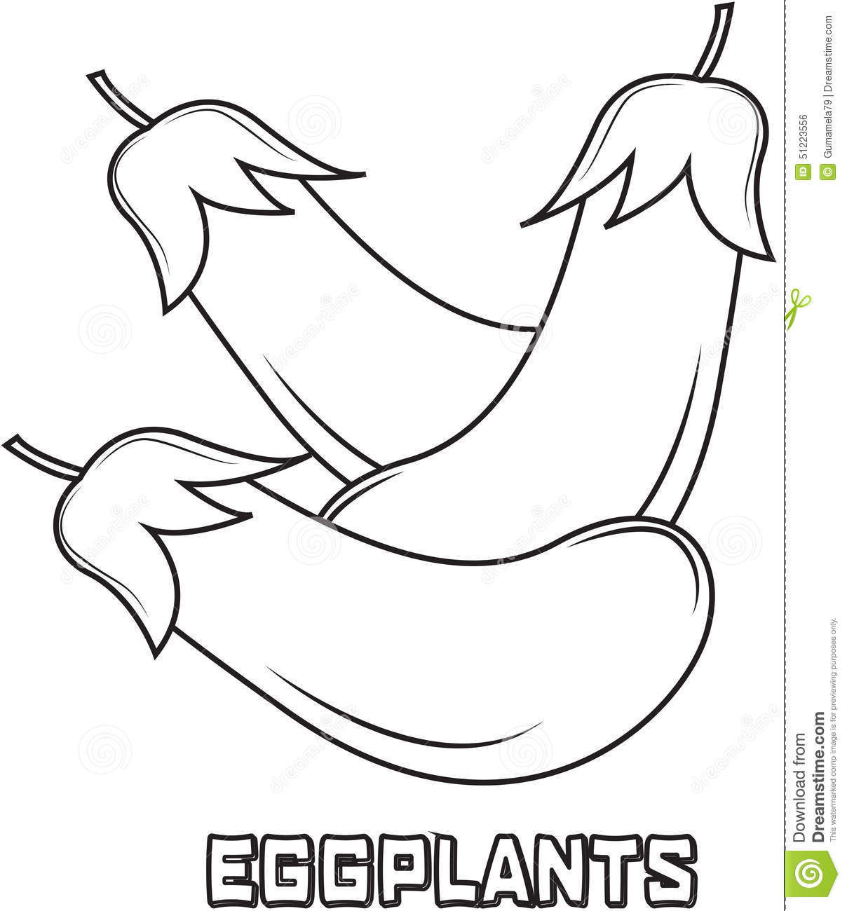 1208x1300 Eggplant Clipart Coloring - Sketch Of Eggplant