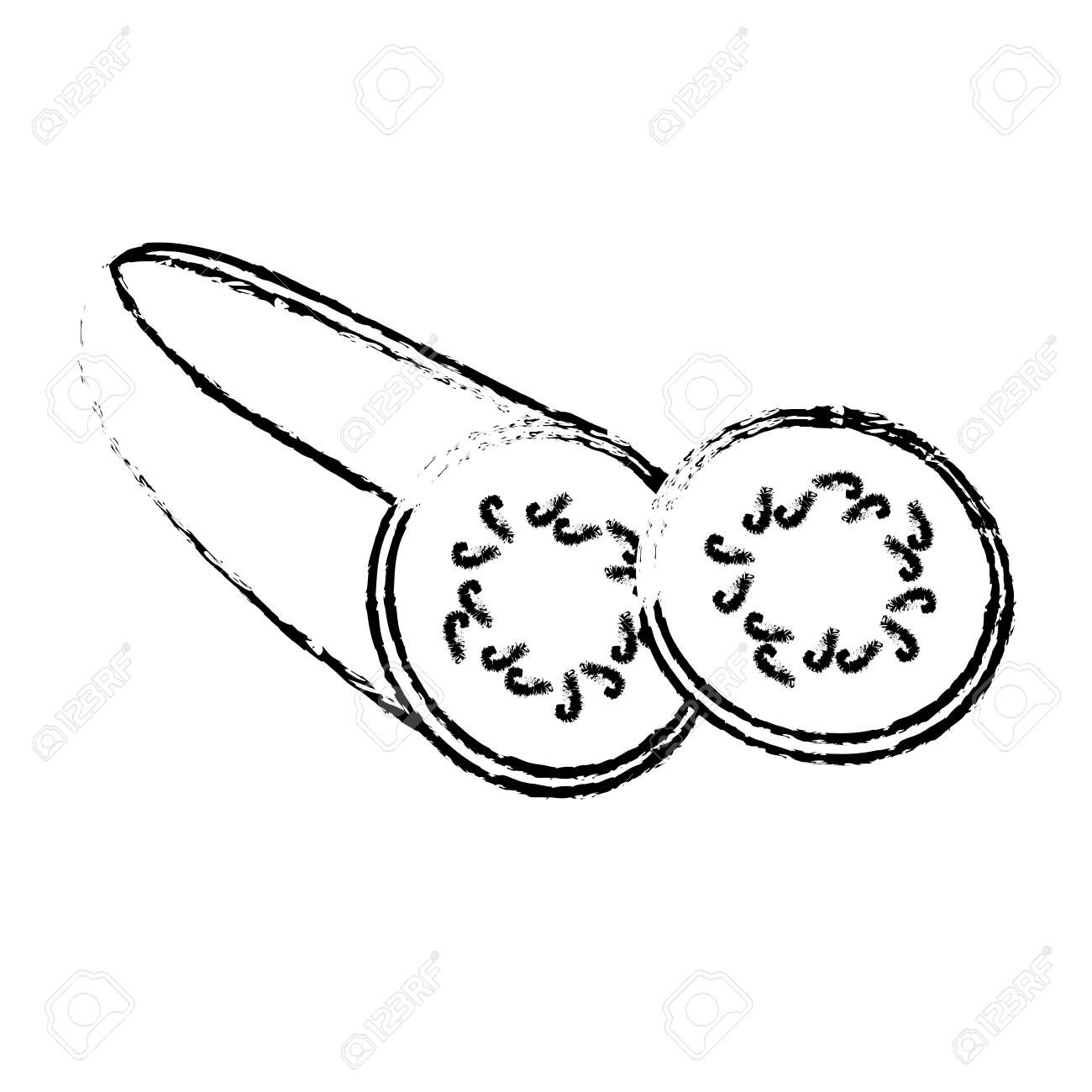 1300x1300 Eggplant Clipart Sketch - Sketch Of Eggplant