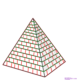 260x273 Egypt Pyramid Clipart - Sketch Of Egyptian Pyramid