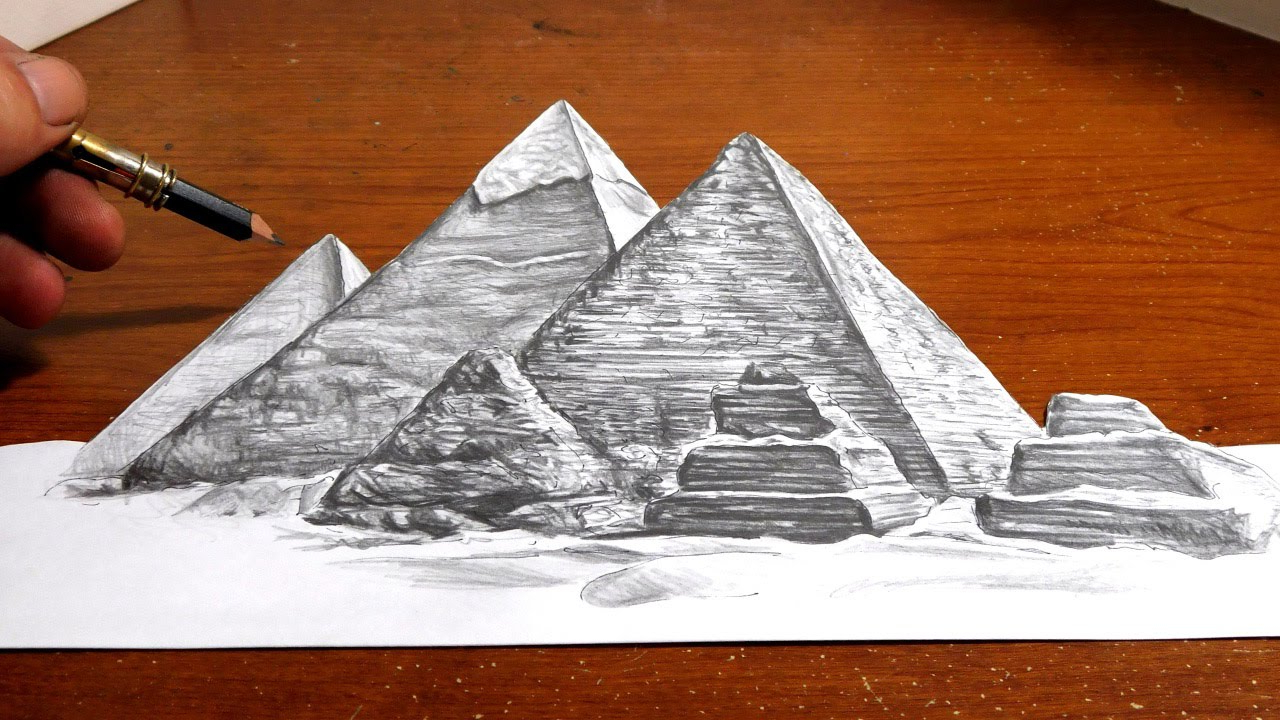 Sketch Of Egyptian Pyramid at Explore collection