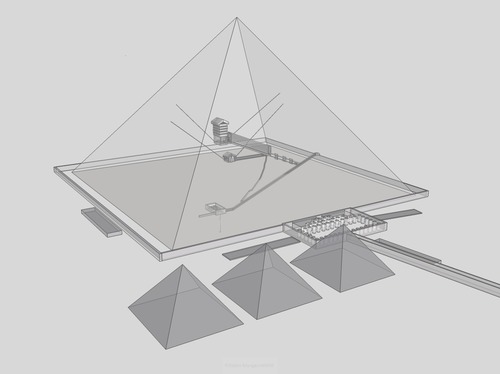 500x374 Great Pyramid Of Giza - Sketch Of Egyptian Pyramid
