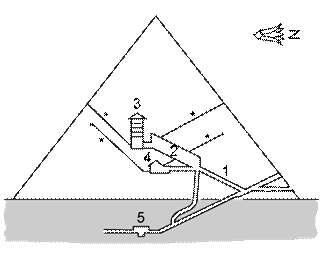 331x273 Tombs Of Ancient Egypt - Sketch Of Egyptian Pyramid