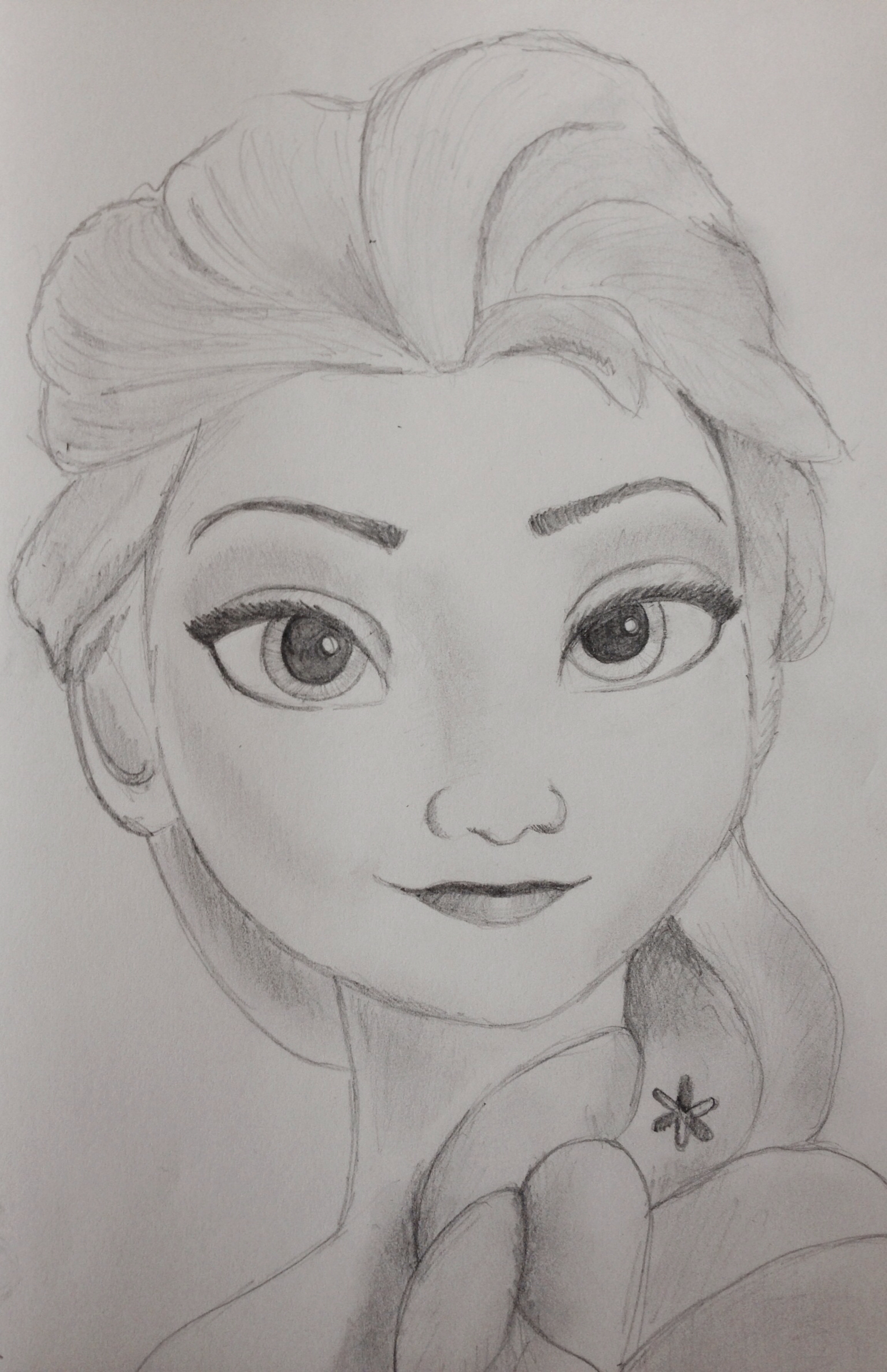 Sketch Of Elsa at PaintingValley.com | Explore collection of Sketch Of Elsa