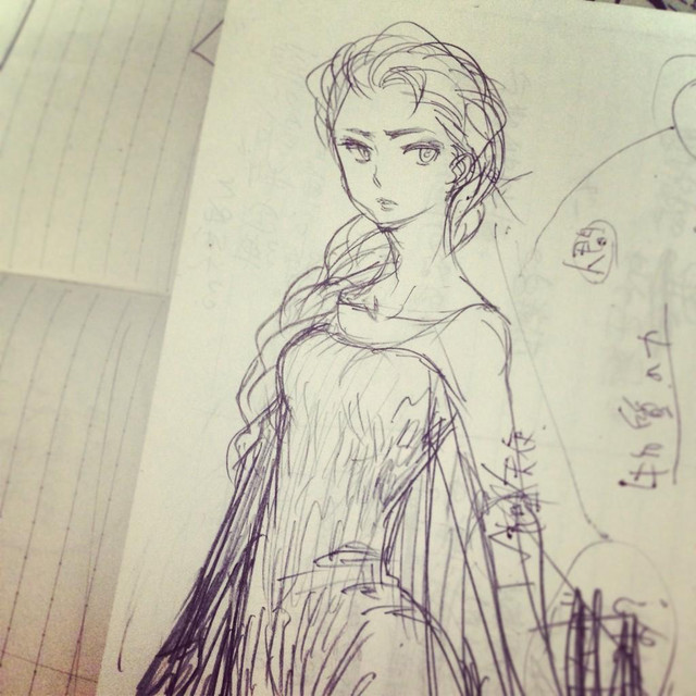 640x640 Crunchyroll - Sketch Of Elsa