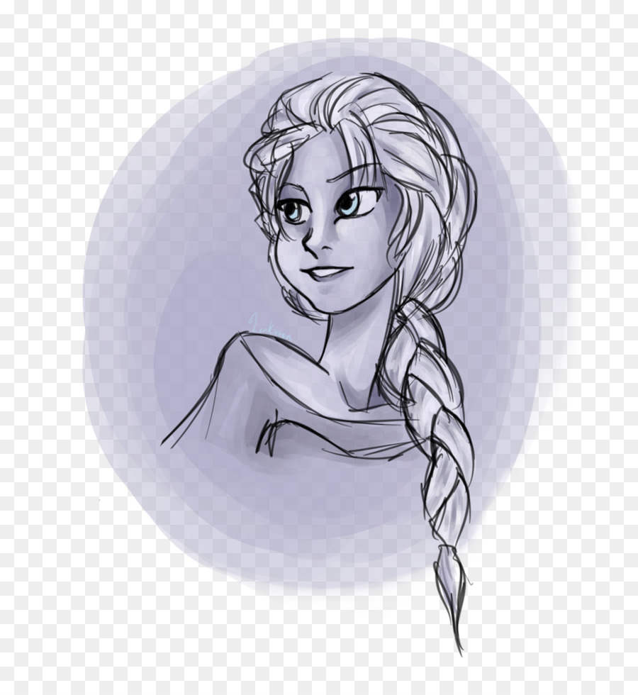 900x980 Ear Drawing Line Art Sketch - Sketch Of Elsa