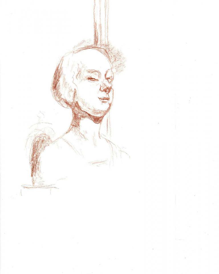 768x960 Wednesday Night Sketch Summer 2014 The Frick Collection - Sketch Of Female