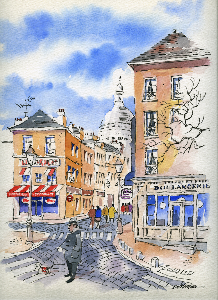 750x1032 Sketches Of France The Creative Friends Of - Sketch Of France