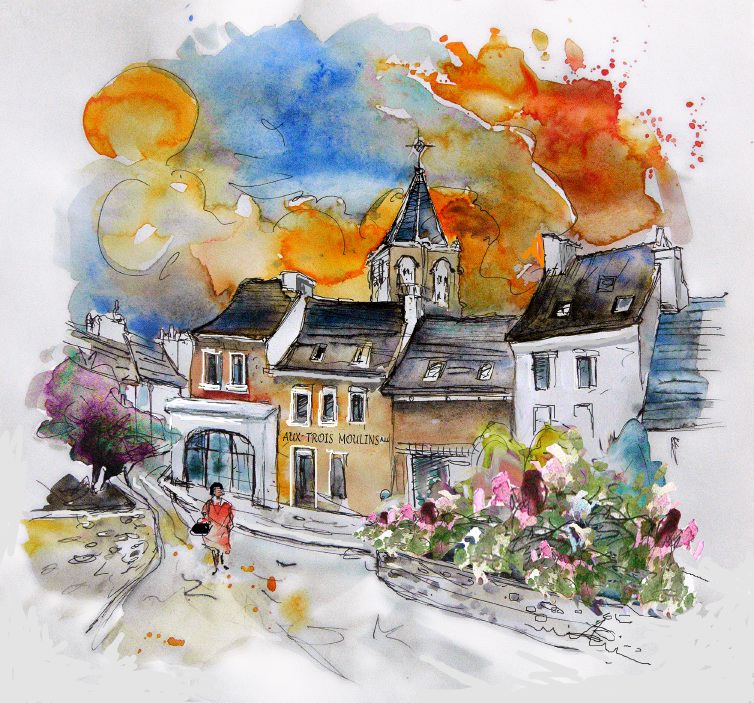 754x703 Travel - Sketch Of France
