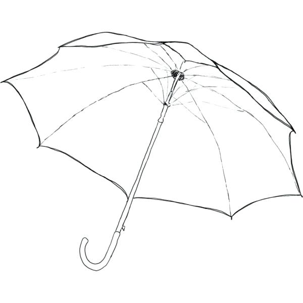 600x600 Fantastic Sketch Of Umbrella O7286294 Sketch Umbrella Girl - Sketch Of Girl With Umbrella