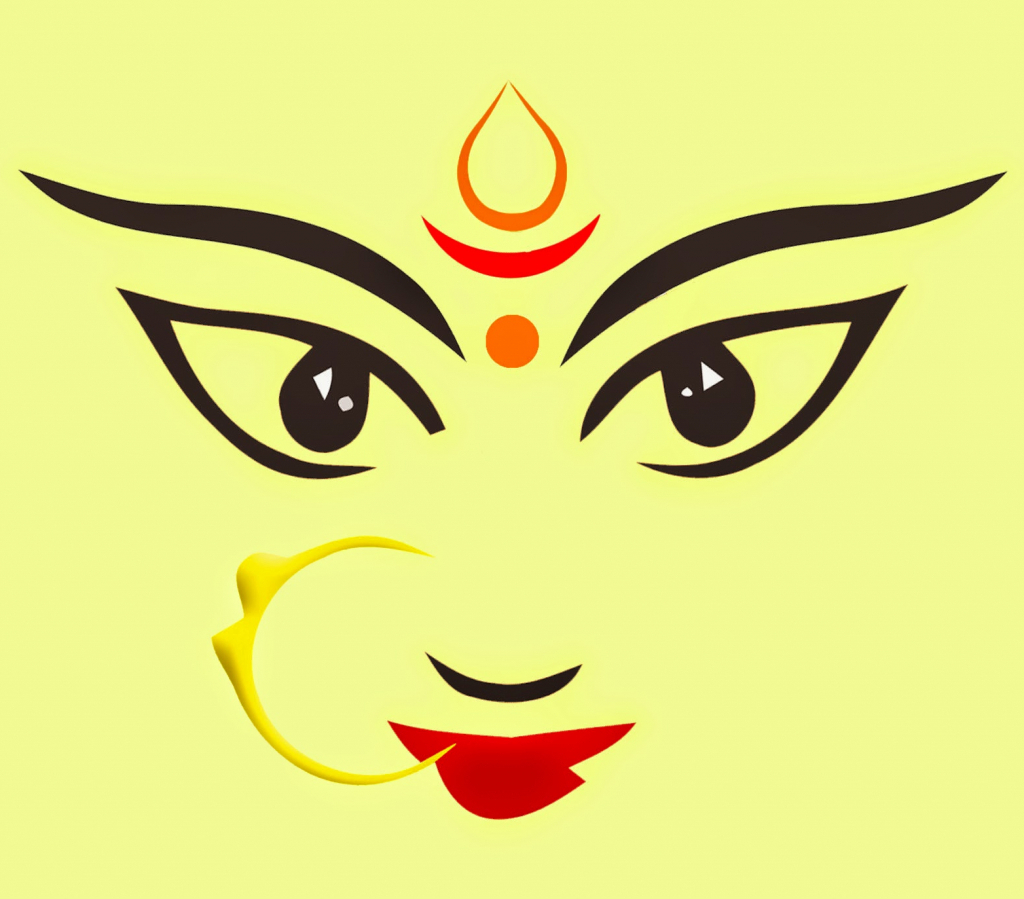 How To Draw Durga Maa Easy Durga Drawing Maa Draw Devi Beautiful
