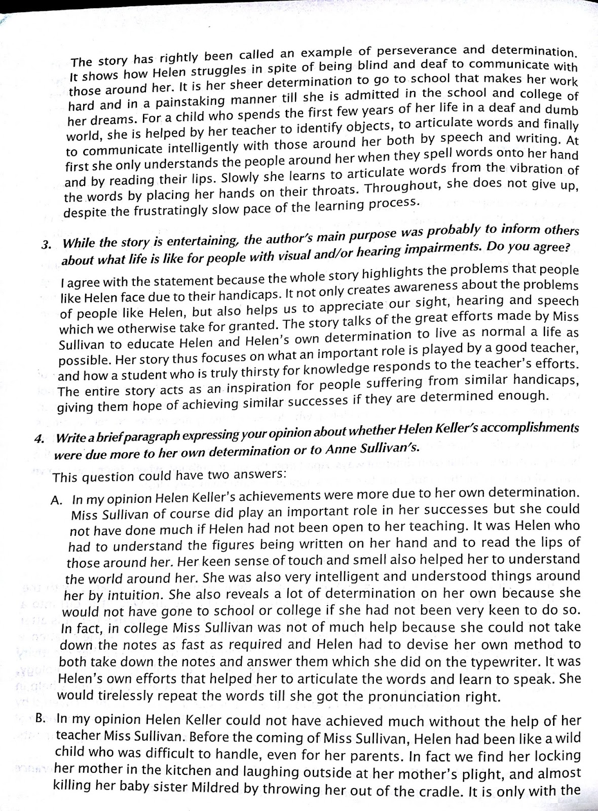 1180x1600 Cbse910 Helen Keller Notes - Sketch Of Helen Keller