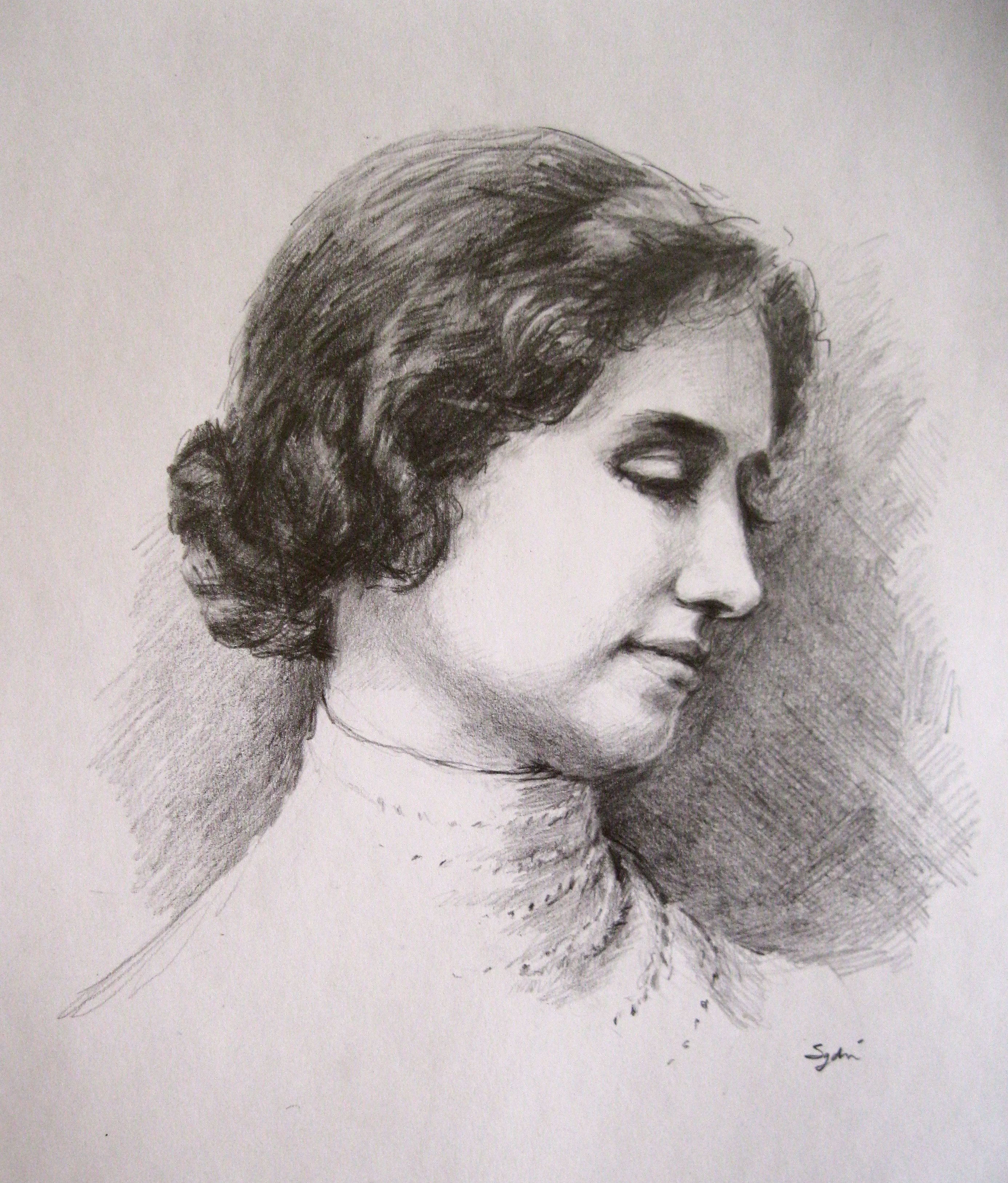 2772x3253 Famous Faces Helen Keller - Sketch Of Helen Keller