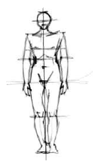 306x537 Portrait Tips Drawing Human Body - Sketch Of Human Body Parts