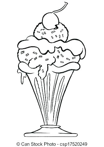 Sketch Of Ice Cream at PaintingValley.com | Explore collection of ...